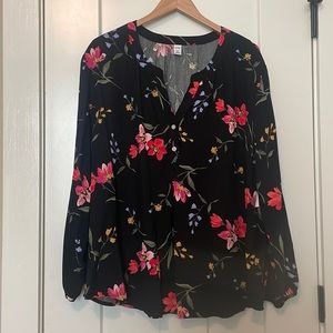Old Navy Floral Flowy Blouse sz XXL NWT